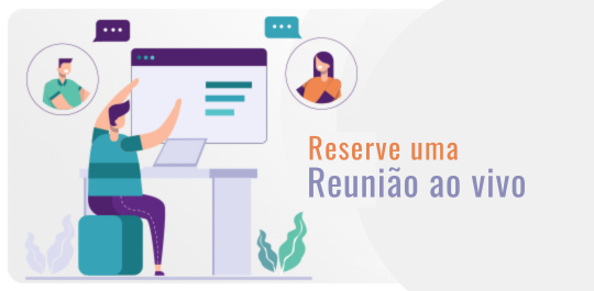 Reservar uma reunião - Página inicial